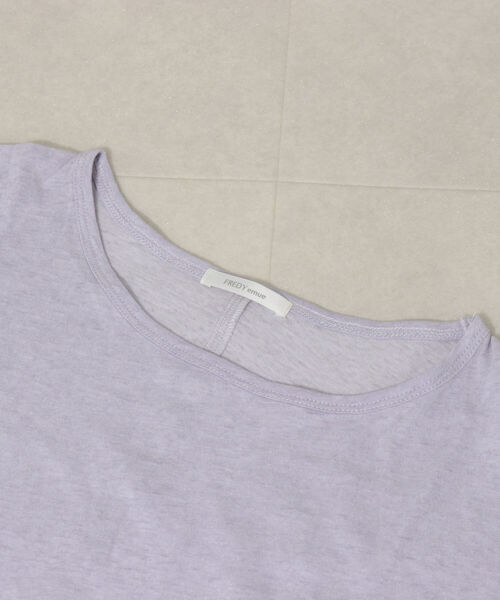 fredy emue（フレディエミュ）の「コットンスラブルーズロンT（Tシャツ/カットソー・レディース・オフホワイト/ブラック/ラベンダー/ライトグレー・38）」の8枚目の写真