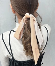 apres jour | 【apres jour×ARIAZ】ベロアヘアリボン(ヘアゴム)