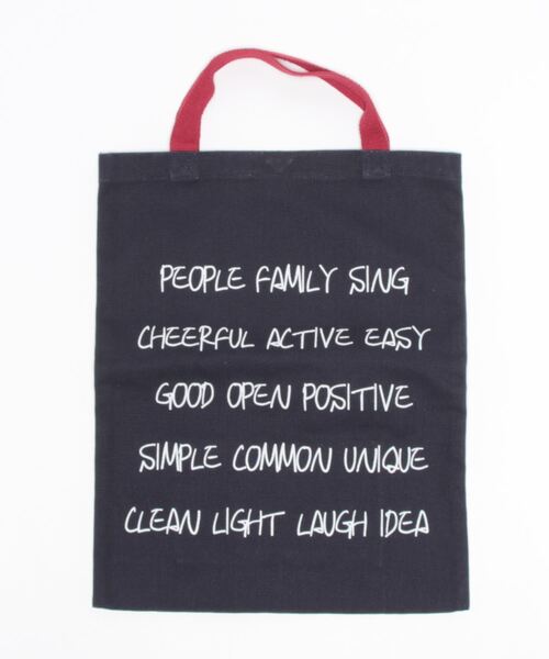 mimis（ミイーミイーズ）の「ワーズバッグ（トートバッグ・レディース・ホワイト/ネイビー/ブラック・FREE）」の3枚目の写真