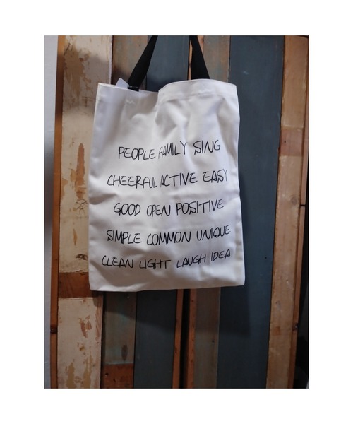 mimis（ミイーミイーズ）の「ワーズバッグ（トートバッグ・レディース・ホワイト/ネイビー/ブラック・FREE）」の7枚目の写真