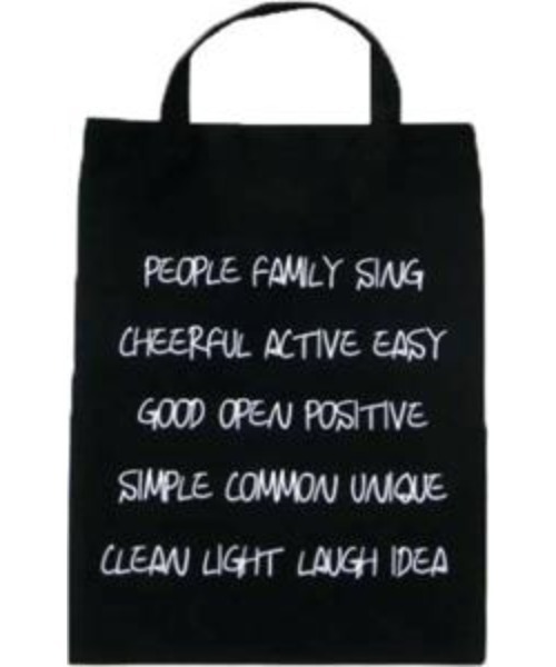 mimis（ミイーミイーズ）の「ワーズバッグ（トートバッグ・レディース・ホワイト/ネイビー/ブラック・FREE）」の9枚目の写真