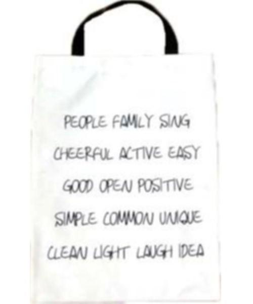 mimis（ミイーミイーズ）の「ワーズバッグ（トートバッグ・レディース・ホワイト/ネイビー/ブラック・FREE）」の10枚目の写真