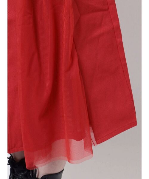 jouetie(ジュエティ)の「フロントZIPジャンスカ(ジャンパースカート・レディース・ブラック/アイボリー/レッド・MEDIUM)」の9枚目の写真