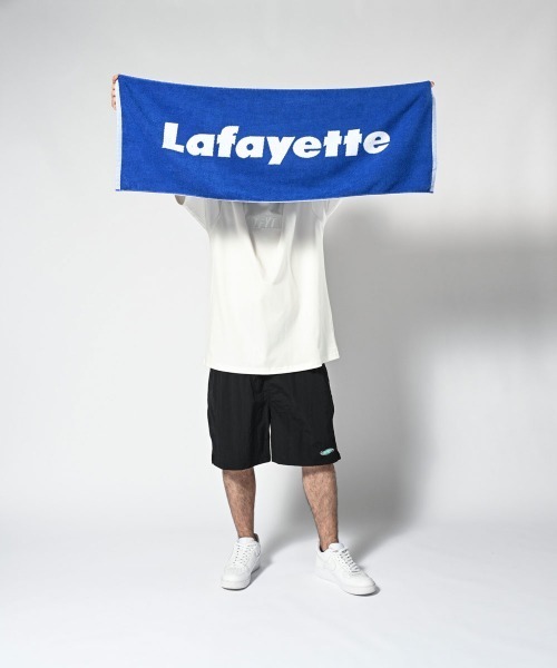 LFYT（エルエフワイティー）の「LFYT ラファイエット [Lafayette] - ロゴ ジャガード タオル 今治産 スポーツタオル [LOGO JACQUARD TOWEL]（タオル・メンズ・ブルー・ONE SIZE）」の2枚目の写真