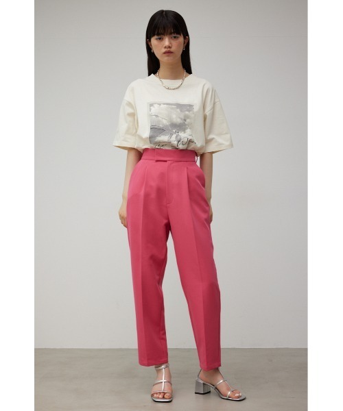 AZUL by moussy（アズールバイマウジー）の「VENUS TAPERED PANTS/ヴィーナステーパードパンツ（その他パンツ・レディース・ライム/ブルー/ブラック/ライトベージュ/ピンク/ライトグレー・LARGE/SMALL/MEDIUM）」の15枚目の写真