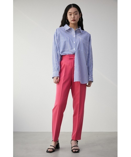 AZUL by moussy（アズールバイマウジー）の「VENUS TAPERED PANTS/ヴィーナステーパードパンツ（その他パンツ・レディース・ライム/ブルー/ブラック/ライトベージュ/ピンク/ライトグレー・LARGE/SMALL/MEDIUM）」の8枚目の写真