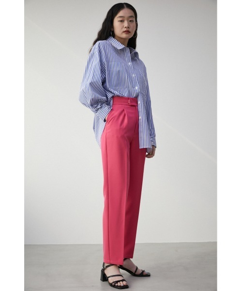 AZUL by moussy（アズールバイマウジー）の「VENUS TAPERED PANTS/ヴィーナステーパードパンツ（その他パンツ・レディース・ライム/ブルー/ブラック/ライトベージュ/ピンク/ライトグレー・LARGE/SMALL/MEDIUM）」の7枚目の写真
