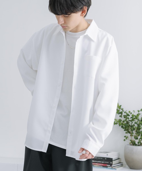 Rocky Monroe(ロッキーモンロー)の「セットアップ オーバーサイズ 長袖ドルマンシャツ&テーパードイージーパンツ(セットアップ・メンズ・ブラック/パープル/ホワイト/グレー/チャコールグレー・M/L/XL)」の7枚目の写真
