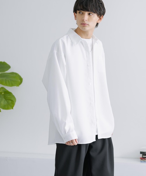 Rocky Monroe(ロッキーモンロー)の「セットアップ オーバーサイズ 長袖ドルマンシャツ&テーパードイージーパンツ(セットアップ・メンズ・ブラック/パープル/ホワイト/グレー/チャコールグレー・M/L/XL)」の10枚目の写真
