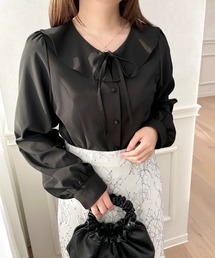 ラッフルリボンブラウス【ZOZOTOWN限定アイテム】