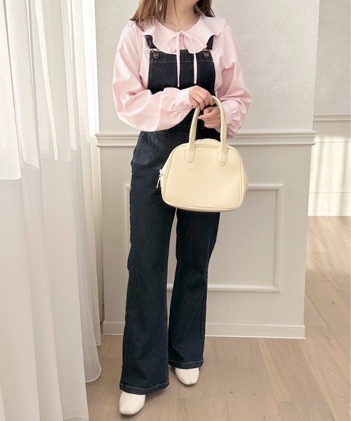 apres jour(アプレジュール)の「ラッフルリボンブラウス【ZOZOTOWN限定アイテム】(シャツ/ブラウス・レディース・ブラック/オフホワイト/ライトピンク・X-LARGE/フリー)」の11枚目の写真