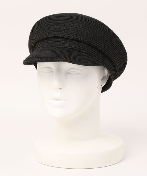 NATURAL BEAUTY BASIC（ナチュラルビューティーベーシック）の「ペーパーブレードマリンキャスケット（キャスケット・レディース・ベージュ/ブラック・FREE）」の5枚目の写真