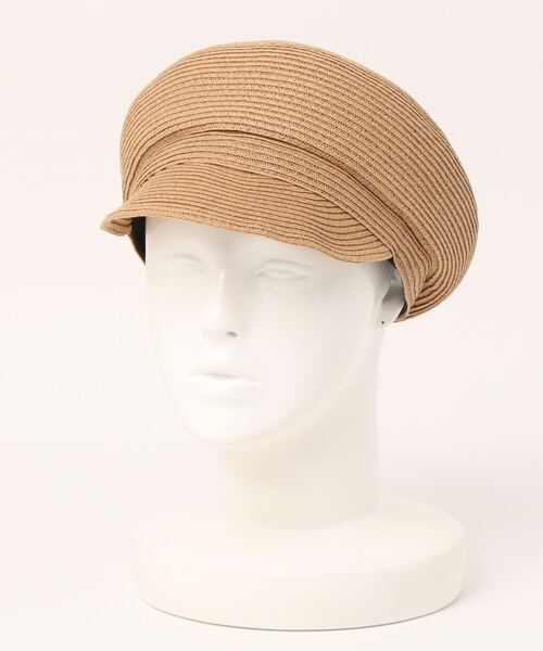 NATURAL BEAUTY BASIC（ナチュラルビューティーベーシック）の「ペーパーブレードマリンキャスケット（キャスケット・レディース・ベージュ/ブラック・FREE）」の4枚目の写真