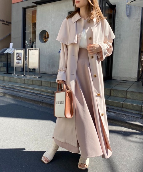 one after another NICE CLAUP(ワンアフターアナザーナイスクラップ)の「美シルエット大人かわいい。バックレースアップフレアスカート【ZOZO限定商品】(スカート・レディース・ベージュ/ブラック/ブラウン・SMALL/MEDIUM)」の13枚目の写真