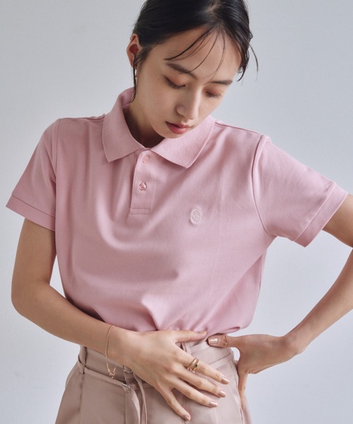 VANNIE U（ヴァニーユー）の「ロゴポロシャツ（ポロシャツ・レディース・アイボリー/ブルー/ピンク・FREE）」の3枚目の写真