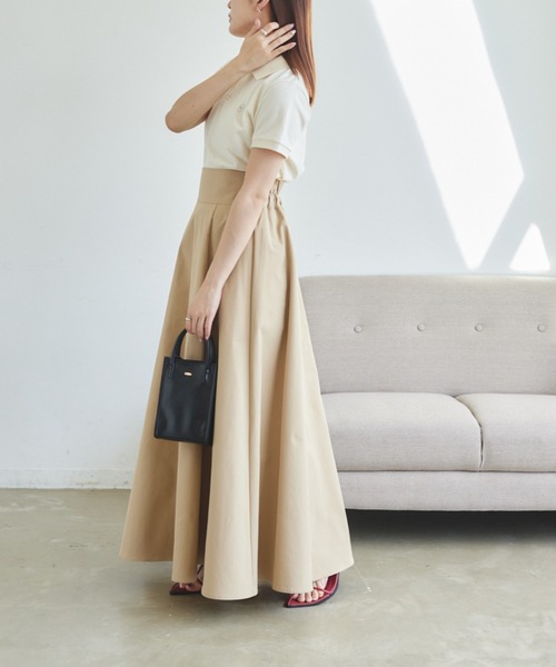 VANNIE U（ヴァニーユー）の「ロゴポロシャツ（ポロシャツ・レディース・アイボリー/ブルー/ピンク・FREE）」の4枚目の写真