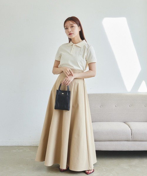 VANNIE U（ヴァニーユー）の「ロゴポロシャツ（ポロシャツ・レディース・アイボリー/ブルー/ピンク・FREE）」の10枚目の写真