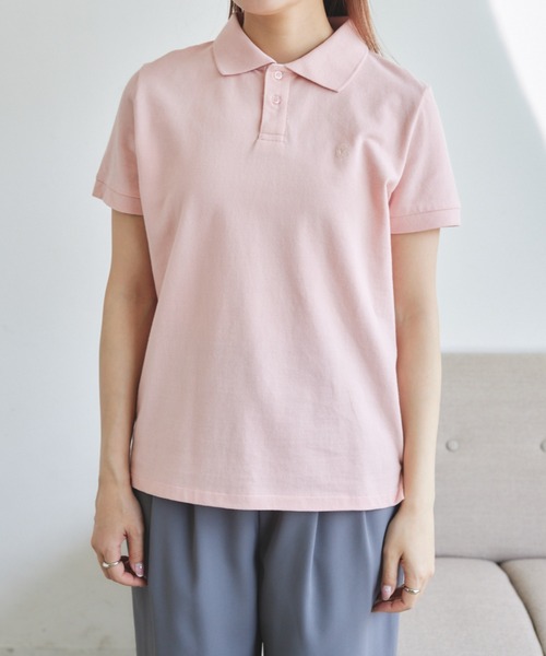 VANNIE U（ヴァニーユー）の「ロゴポロシャツ（ポロシャツ・レディース・アイボリー/ブルー/ピンク・FREE）」の15枚目の写真