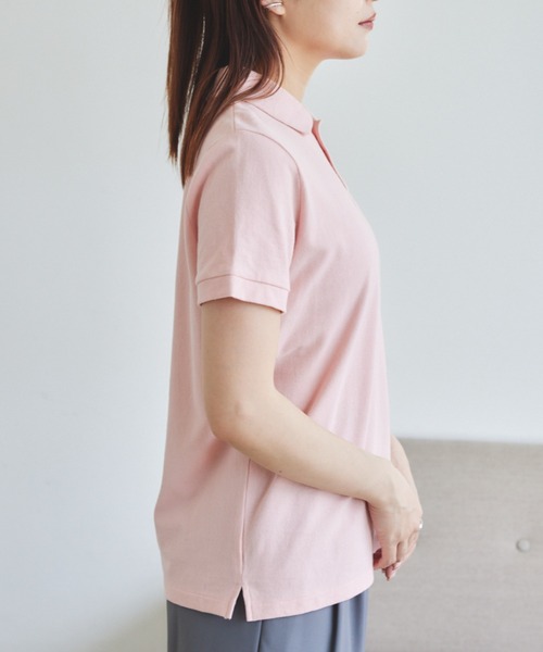 VANNIE U（ヴァニーユー）の「ロゴポロシャツ（ポロシャツ・レディース・アイボリー/ブルー/ピンク・FREE）」の16枚目の写真