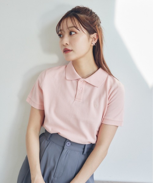 VANNIE U（ヴァニーユー）の「ロゴポロシャツ（ポロシャツ・レディース・アイボリー/ブルー/ピンク・FREE）」の20枚目の写真