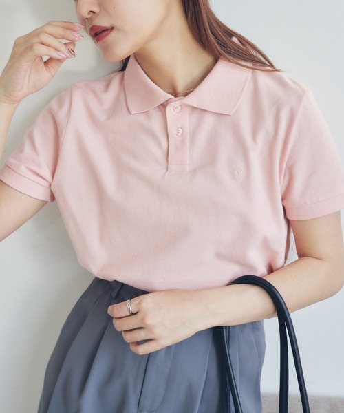 VANNIE U（ヴァニーユー）の「ロゴポロシャツ（ポロシャツ・レディース・アイボリー/ブルー/ピンク・FREE）」の9枚目の写真
