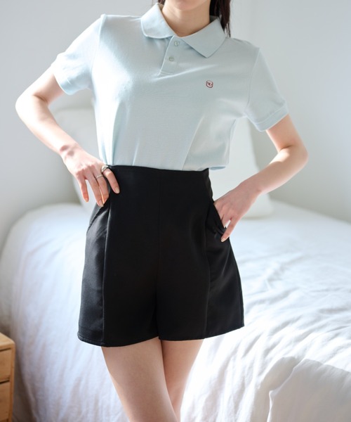 VANNIE U（ヴァニーユー）の「ロゴポロシャツ（ポロシャツ・レディース・アイボリー/ブルー/ピンク・FREE）」の21枚目の写真