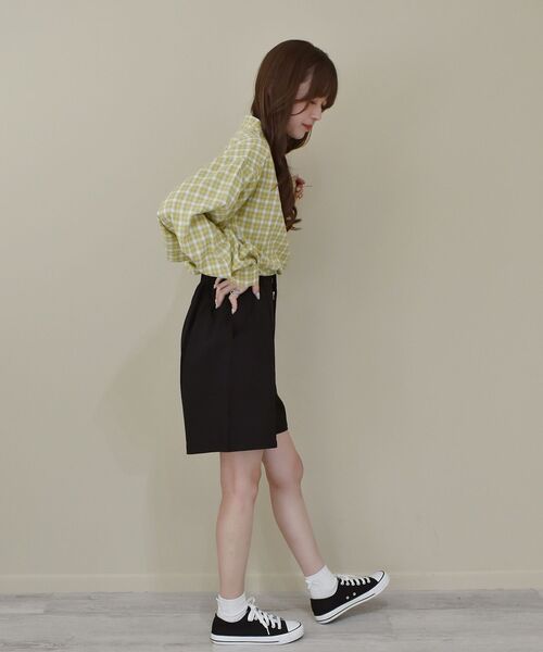 RETRO GIRL（レトロガール）の「麻ライクバミューダPT（その他パンツ・レディース・ライトベージュ/ライトグレー/ブラック・FREE）」の5枚目の写真