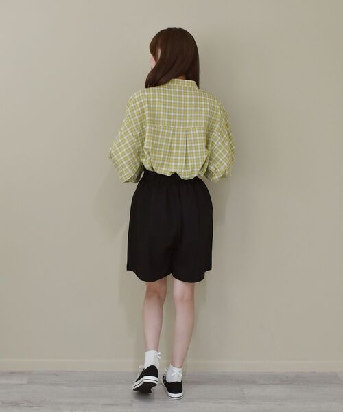 RETRO GIRL（レトロガール）の「麻ライクバミューダPT（その他パンツ・レディース・ライトベージュ/ライトグレー/ブラック・FREE）」の7枚目の写真