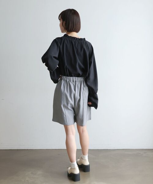 RETRO GIRL（レトロガール）の「麻ライクバミューダPT（その他パンツ・レディース・ライトベージュ/ライトグレー/ブラック・FREE）」の14枚目の写真