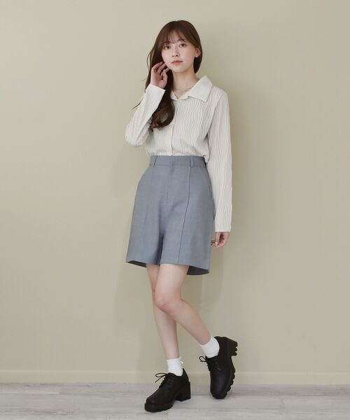 RETRO GIRL（レトロガール）の「麻ライクバミューダPT（その他パンツ・レディース・ライトベージュ/ライトグレー/ブラック・FREE）」の15枚目の写真