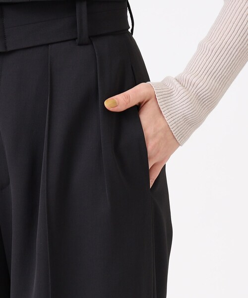 GALLEST（ギャレスト）の「ツイルベルテッドワイドパンツ【ウォッシャブル】（その他パンツ・レディース・ブラック/カーキ/ライトブルー・40/38/36/05）」の10枚目の写真