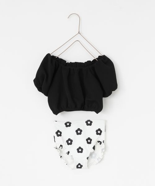 LOWRYS FARM（ローリーズファーム）の「ＳＷＩＭパフセットアップ　191083（水着・キッズ・ブラック/ブラウン/カーキ・110cm/120cm/130cm）」の15枚目の写真