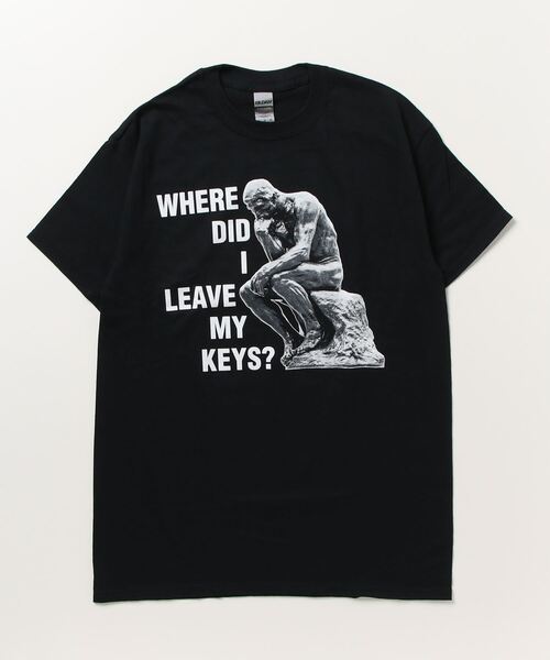 Mag.(マグ)の「【THINKER KEYS】front print Tee(Tシャツ/カットソー・メンズ・ブラック・MEDIUM/LARGE/X-LARGE)」の1枚目の写真