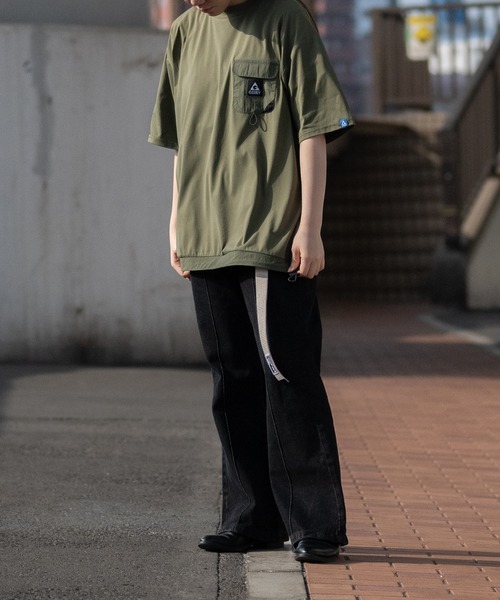 【ag】〔GERRY/ジェリー〕水陸両用PBT天竺 ナイロンポケット BIGTシャツ（Tシャツ/カットソー）｜JOHN'S CLOSET（ジョンズクローゼット）