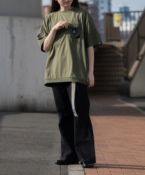 【ag】〔GERRY/ジェリー〕水陸両用PBT天竺 ナイロンポケット BIGTシャツ（Tシャツ/カットソー）｜JOHN'S CLOSET（ジョンズクローゼット）