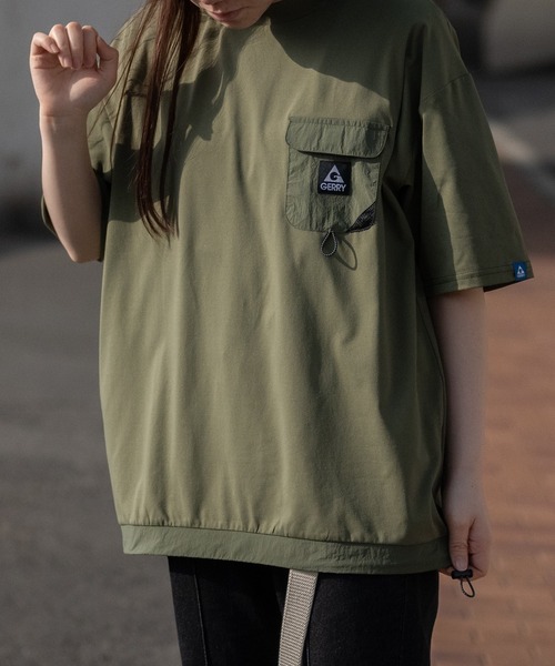 【ag】〔GERRY/ジェリー〕水陸両用PBT天竺 ナイロンポケット BIGTシャツ（Tシャツ/カットソー）｜JOHN'S CLOSET（ジョンズクローゼット）
