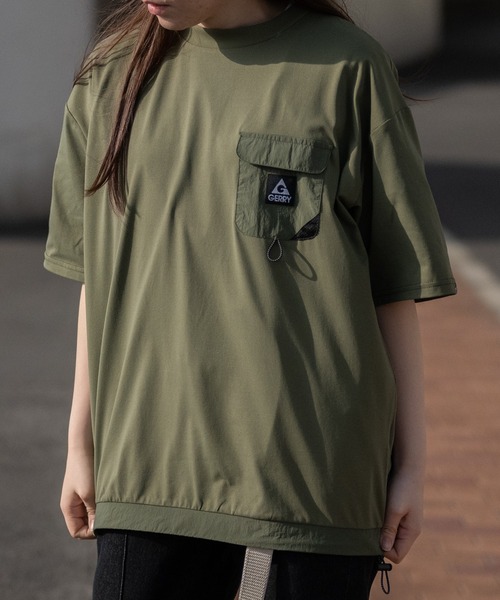 【ag】〔GERRY/ジェリー〕水陸両用PBT天竺 ナイロンポケット BIGTシャツ（Tシャツ/カットソー）｜JOHN'S CLOSET（ジョンズクローゼット）