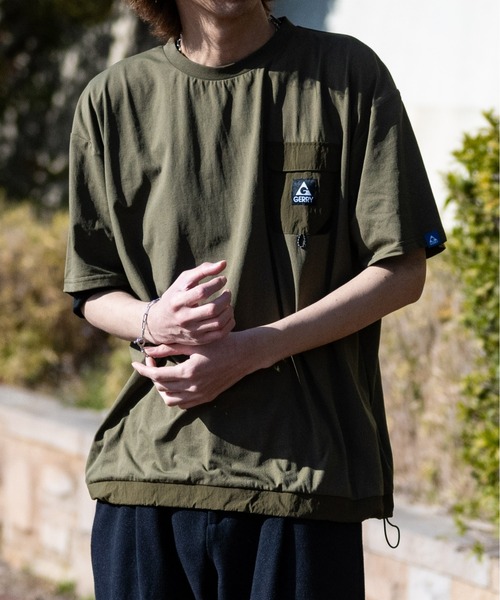 【ag】〔GERRY/ジェリー〕水陸両用PBT天竺 ナイロンポケット BIGTシャツ（Tシャツ/カットソー）｜JOHN'S CLOSET（ジョンズクローゼット）