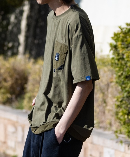 【ag】〔GERRY/ジェリー〕水陸両用PBT天竺 ナイロンポケット BIGTシャツ（Tシャツ/カットソー）｜JOHN'S CLOSET（ジョンズクローゼット）