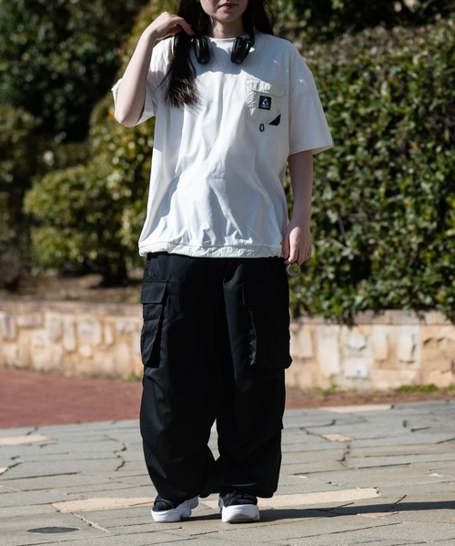 【ag】〔GERRY/ジェリー〕水陸両用PBT天竺 ナイロンポケット BIGTシャツ（Tシャツ/カットソー）｜JOHN'S CLOSET（ジョンズクローゼット）