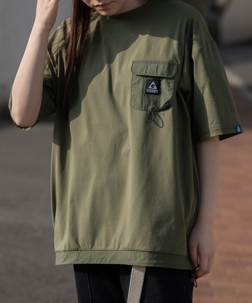 【ag】〔GERRY/ジェリー〕水陸両用PBT天竺 ナイロンポケット BIGTシャツ（Tシャツ/カットソー）｜JOHN'S CLOSET（ジョンズクローゼット）