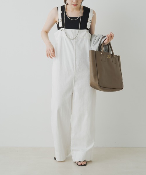 PUAL CE CIN(ピュアルセシン)の「リネンタッチスクエアタンクトップ(タンクトップ・レディース・グレイッシュベージュ/ブラック/オフホワイト/ブラウン・FREE)」の22枚目の写真