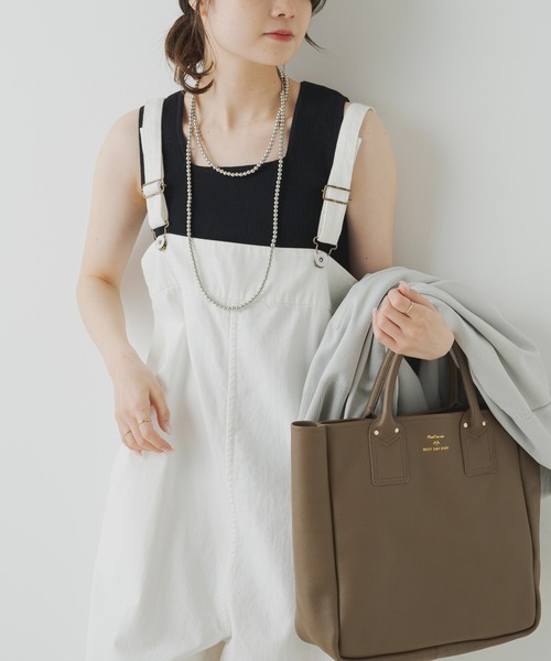 PUAL CE CIN(ピュアルセシン)の「リネンタッチスクエアタンクトップ(タンクトップ・レディース・グレイッシュベージュ/ブラック/オフホワイト/ブラウン・FREE)」の21枚目の写真