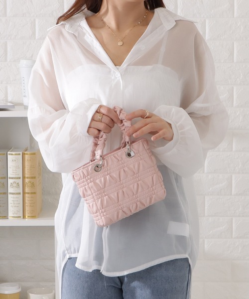 Lace Ladies(レースレディース)の「ドロップショルダーシアー前開きブラウス(シャツ/ブラウス・レディース・ラベンダー/ホワイト/ピンク/グレー/ブラック・FREE)」の6枚目の写真