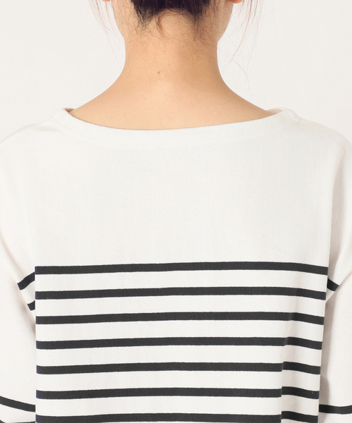 Cropped Stripe Tシャツ（Tシャツ/カットソー）｜Deuxieme