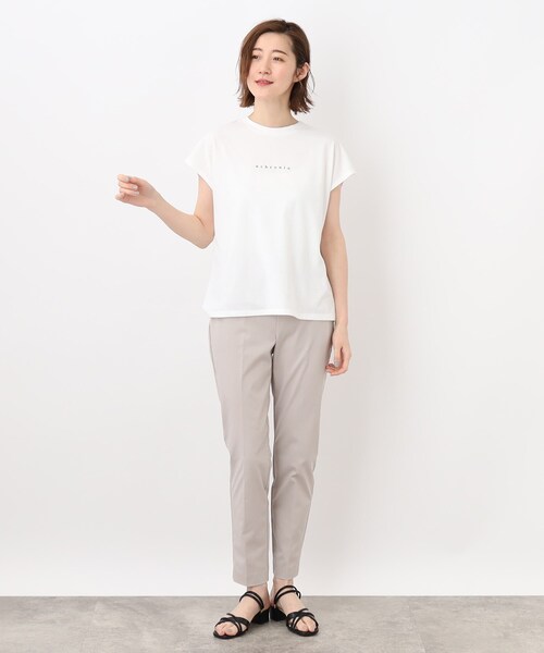 grove（グローブ）の「◆トレンドスタイルが簡単にキマる!シアーシャツ&Tシャツセット（アンサンブル・レディース・サックスブルー/キャメル/ブラウン系その他/ナチュラル・02/03/01/04/05）」の10枚目の写真