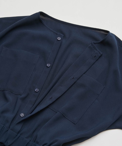 ROPE' PICNIC(ロペピクニック)の「【一部店舗限定】タックスカートワンピース(ワンピース・レディース・ネイビー/ベージュ系その他・40/38)」の5枚目の写真