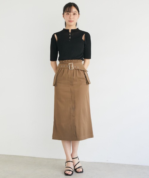DRWCYS(ドロシーズ)の「2WAYベルトスカート 2way belt skirt(スカート・レディース・ブラウン/ブラック/ベージュ・FREE)」の16枚目の写真