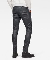 gstar raw 5620 3d zit knee スキニー ストレッチ G-STAR 5620 3D Zip Knee Skinny Fit Jeans, Dark Aged Black