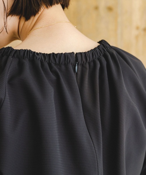 F by ROSSO（エフバイロッソ）の「F by ROSSO　UVCUTショートコンビネゾン（サロペット/オーバーオール・レディース・ブラック/ライトベージュ・FREE）」の14枚目の写真